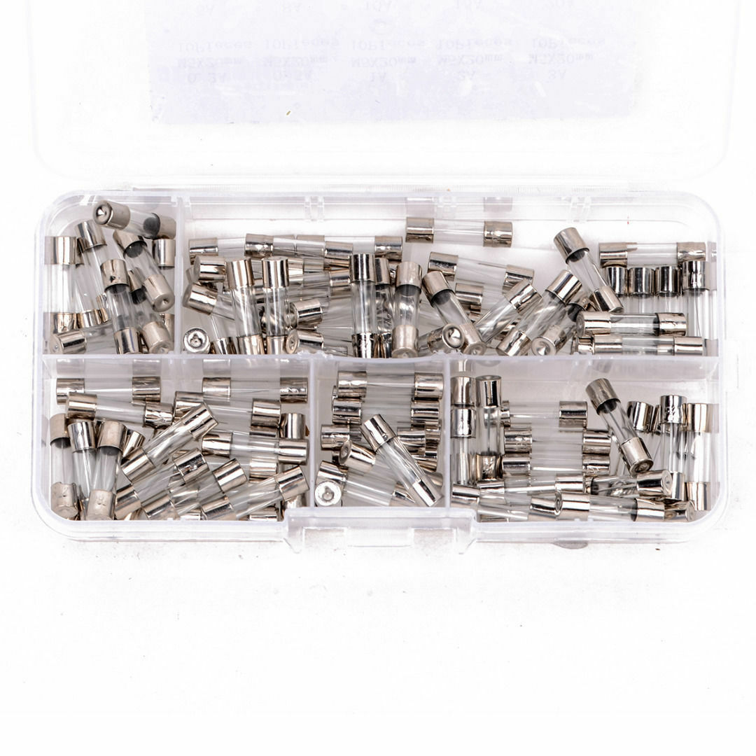 150pcs 5x20mm Quick Blow Electrical Glass Fuses Fast-Blow Acting Assorted Kit