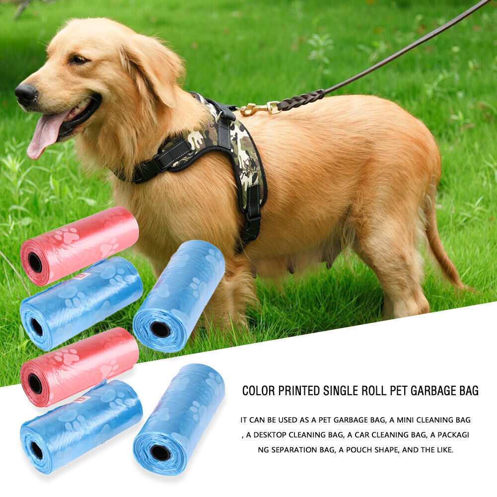 Pet Dog Waste Bags Dispenser Collector Holder Clean Puppy Poop Bag Outdoor
