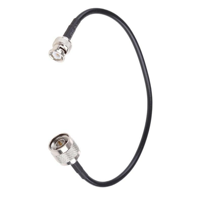N to BNC Coax Cable Ultra Low Loss 200 Type for Ham Radio 30cm/11.81inch Black