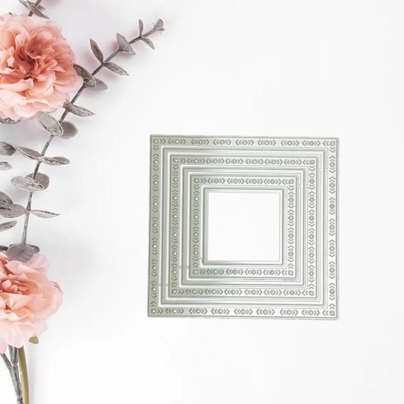 Hollow Square Cutting Dies Photo Album Decoration Accessories DIY Crafts