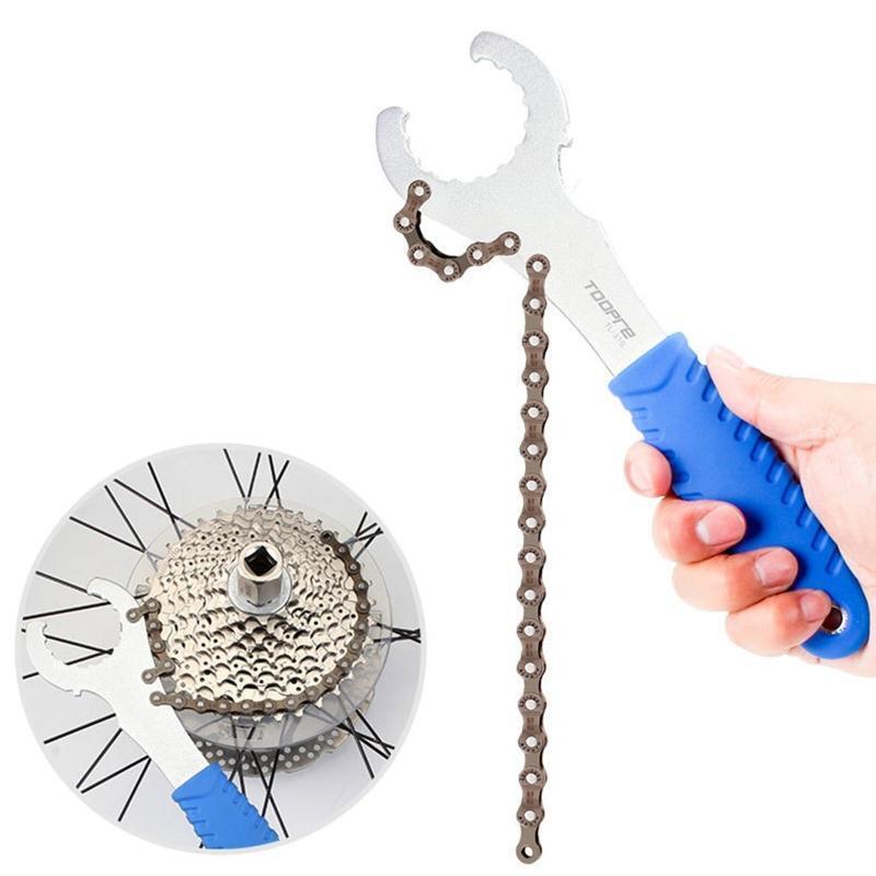 Bike Cassette Removal Tool with Chain Whip Chain Whip Tool Kit Chain Length 210m