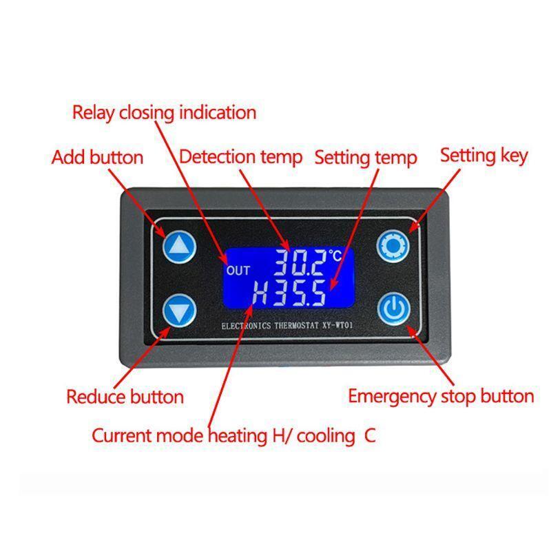 XY-WT01 Temperature Controller Digital LED Display Heating/Cooling Regulator