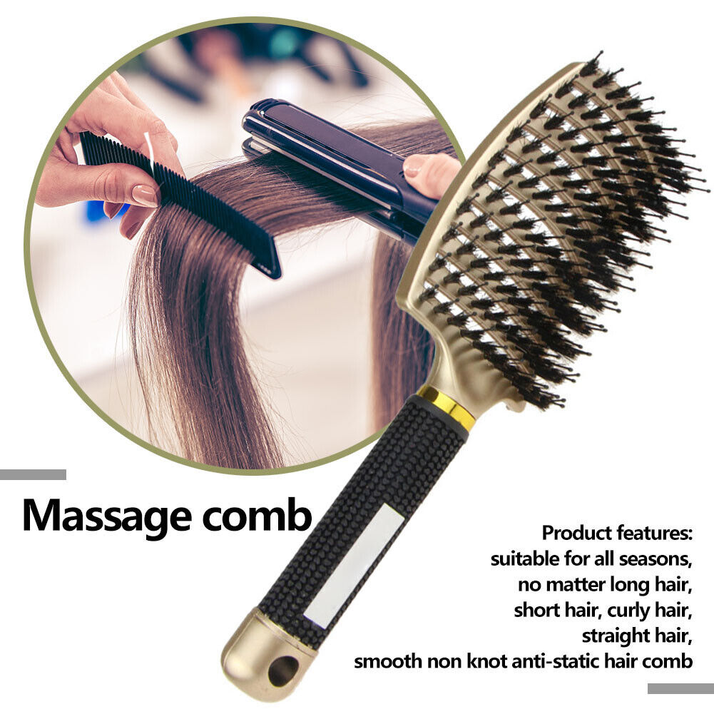 Plastic Hair Comb Anti-static Hairdressing Massage Comb Salon Home Brush