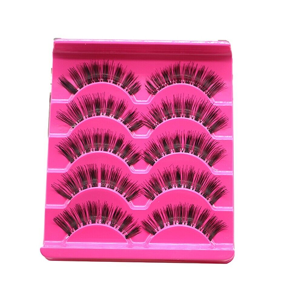 Beauty Cross Thick Soft Black False  Eyelashes Handmade Eye Lashes Extension