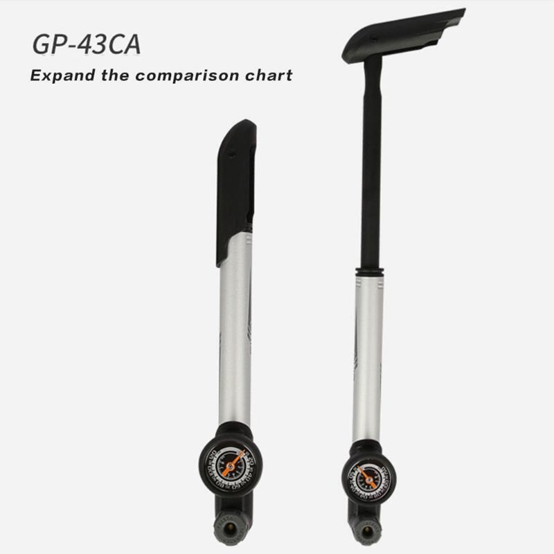 Mini Portable  Bicycle Pump, Pump Bike Pumps w/ Glueless Puncture Repair