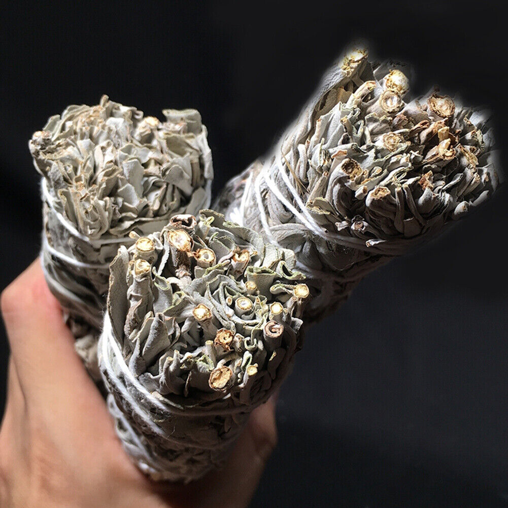Natural White Sage Grass Incense Indoor Pure Leaf Smoky Home Purification