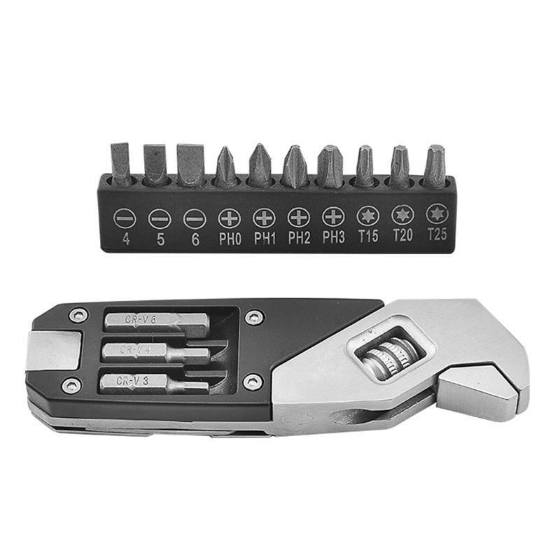 Adjustable Multitool Wrench with Screwdriver Suitable for  Outdoor Home