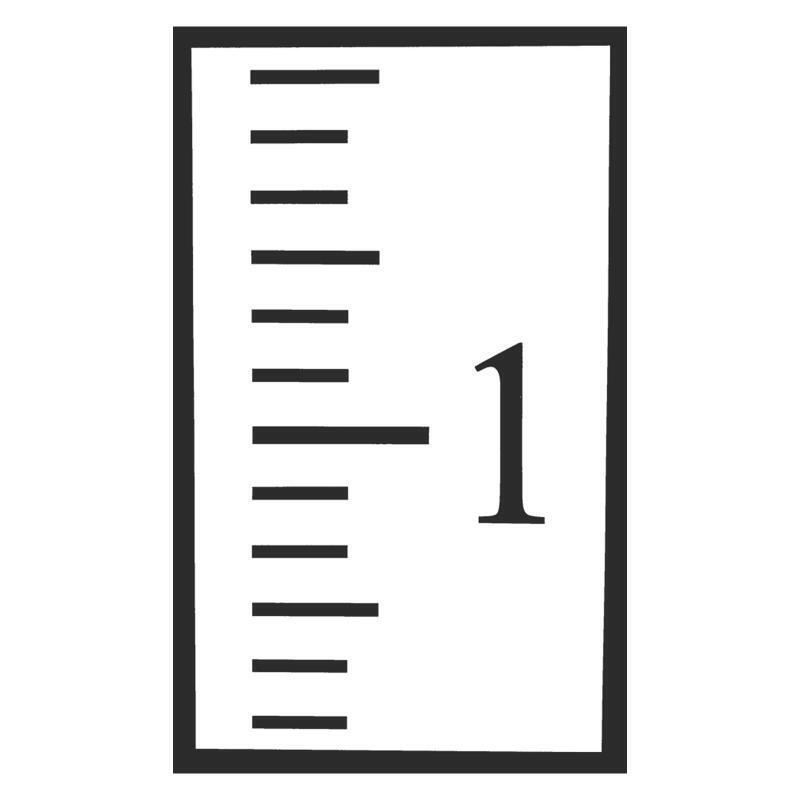 6Pcs Plastic Drawing Template Scale Ruler Stencil Hollow Blank Plastic Ruler