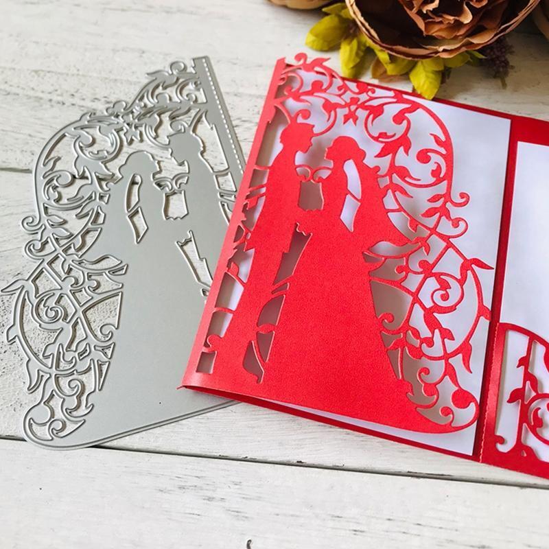 Wedding Bride Groom Metal Cutting Dies Stencil Scrapbooking DIY Album Stamp Card