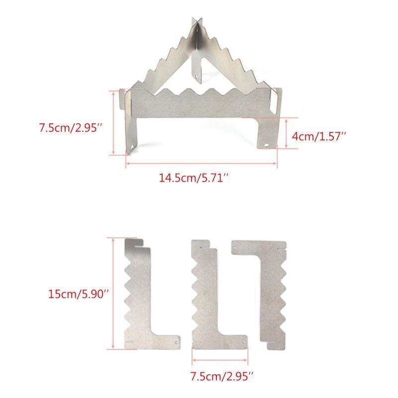Portable Stainless Steel Alcohol Stove Cross Stand Stove Rack Stove Support Base