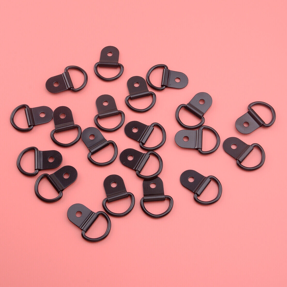 20pc Black D Shape Tie Down Anchors Lashing Ring for Car Truck Trailer RV Boats