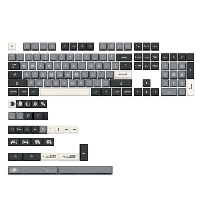 133-Key Keycaps For Cherry MX Gateron Kailh Switches Gaming Mechanical Keyboard