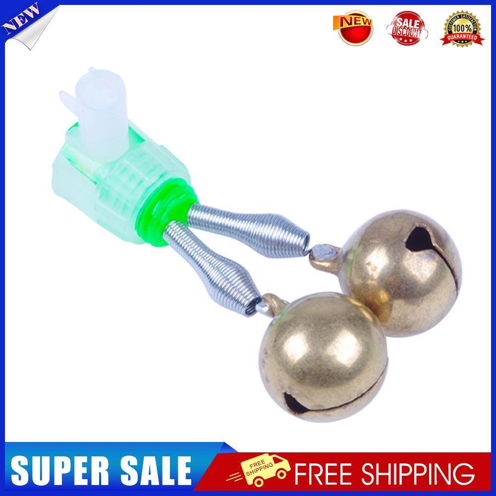Twin Spiral Bells Outdoor Carp Fishing Rod Tip Bite Alarms Bell (Copper)