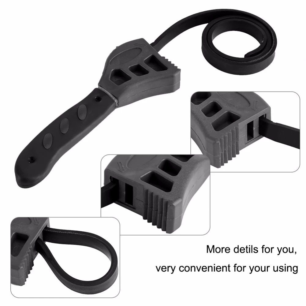 Plumbing Tool Belt Wrenches Rubber Strap Wrench Spanner Tools Pipeline Wrench