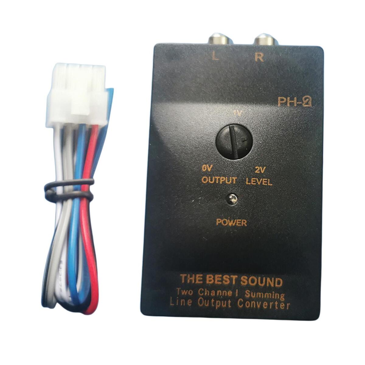 50W 1A Car Part Audio RCA Speaker Converter Car RCA Converter for Car Stereo