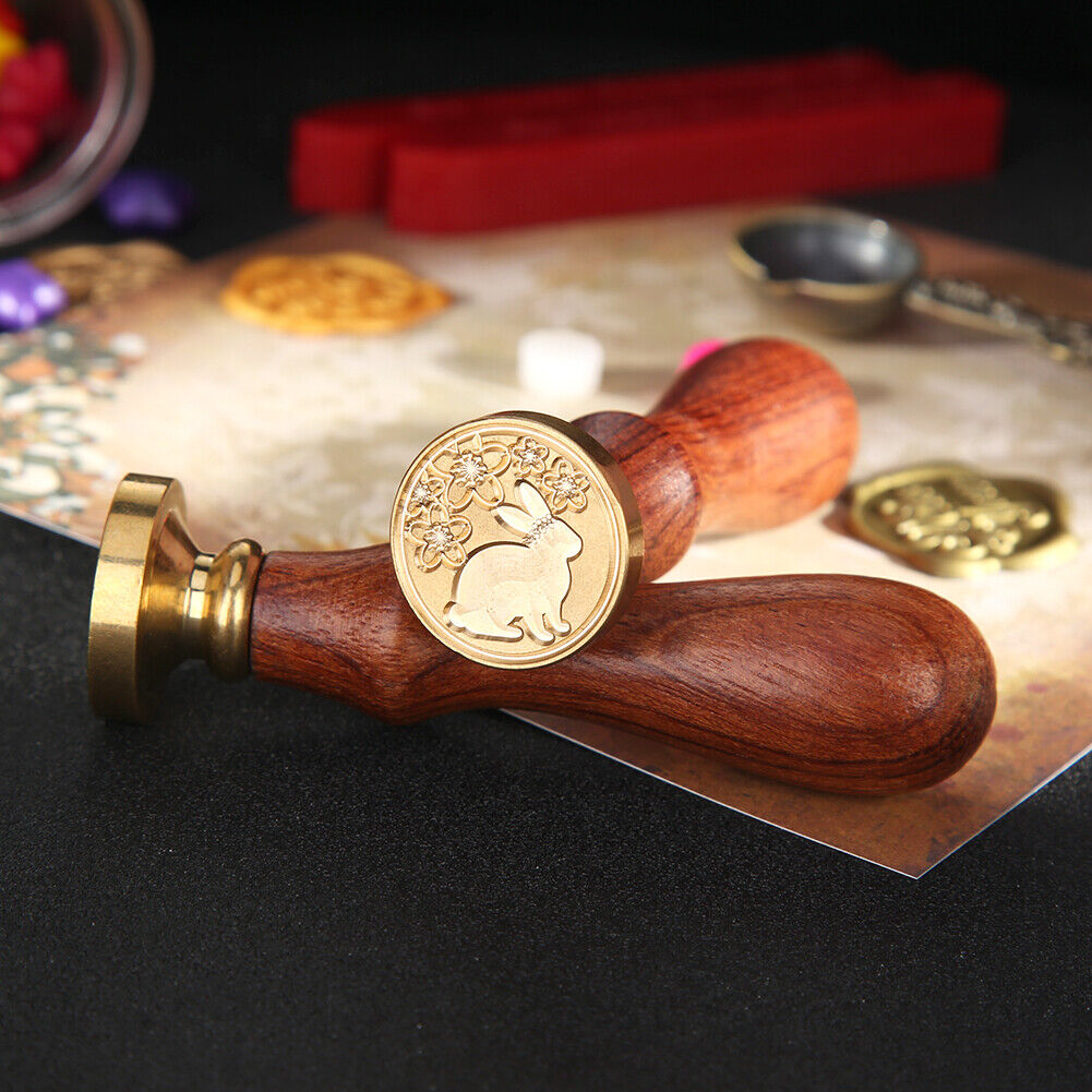 Animal Pattern Fire Painting Stamp Wax Seal for Stamping Envelope Card (I)