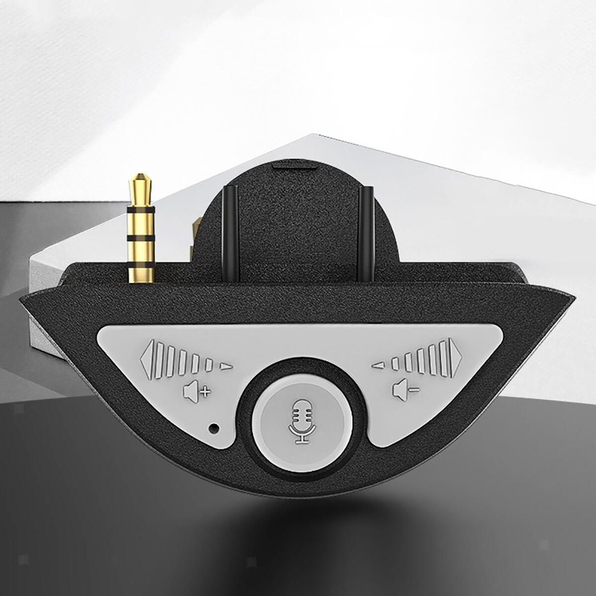 Headset Audio Adapter Stereo Sound Audio Mic Stereo Dongle Audio Transmitter