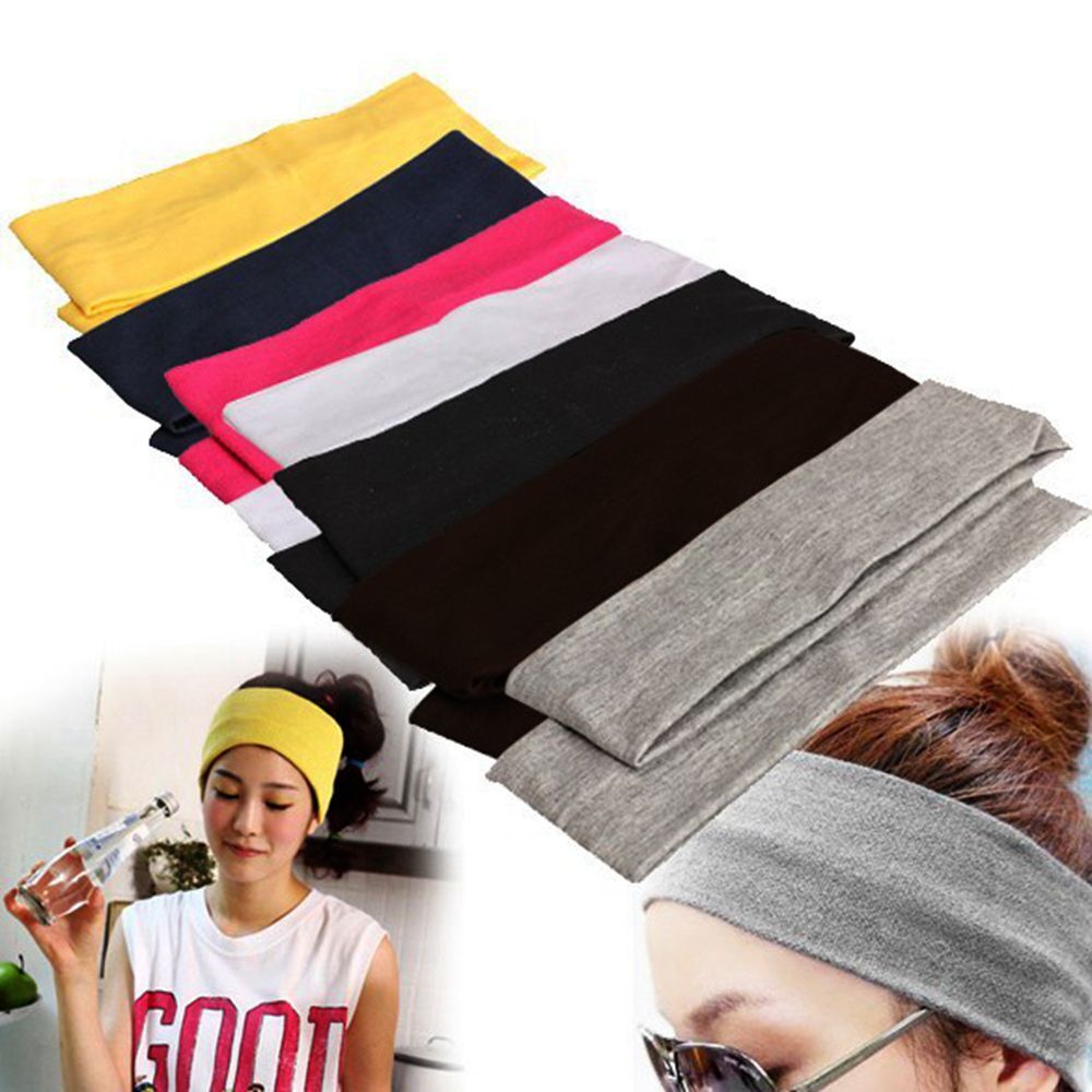 Elastic Headbands Yoga Hair Bands Stretch Ribbon Headwear Sweat Band Hairband