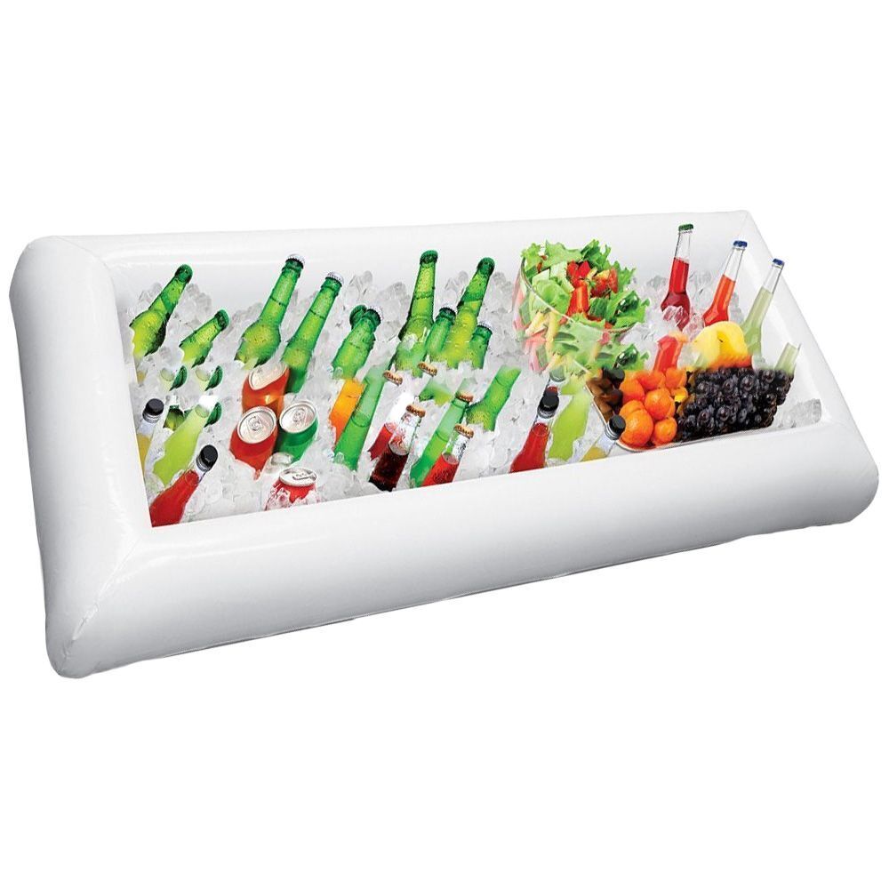 Pool Floating Tray Drink Float Food Fruit Containers Inflatable Ice Bucket