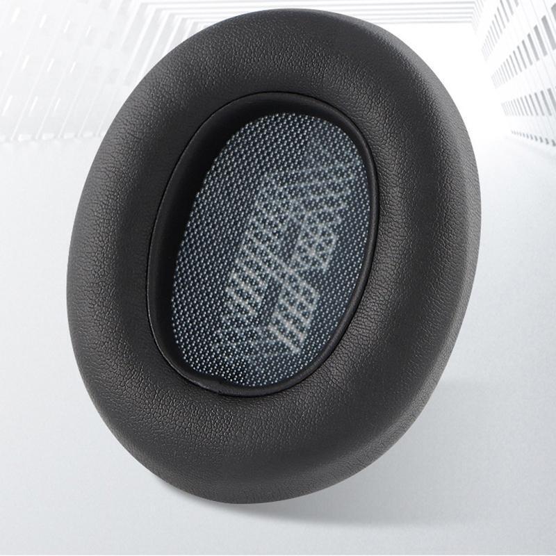 Breathable Replacement Earpads Cushion Round Cover 1 Pair forJBL E65BT Black