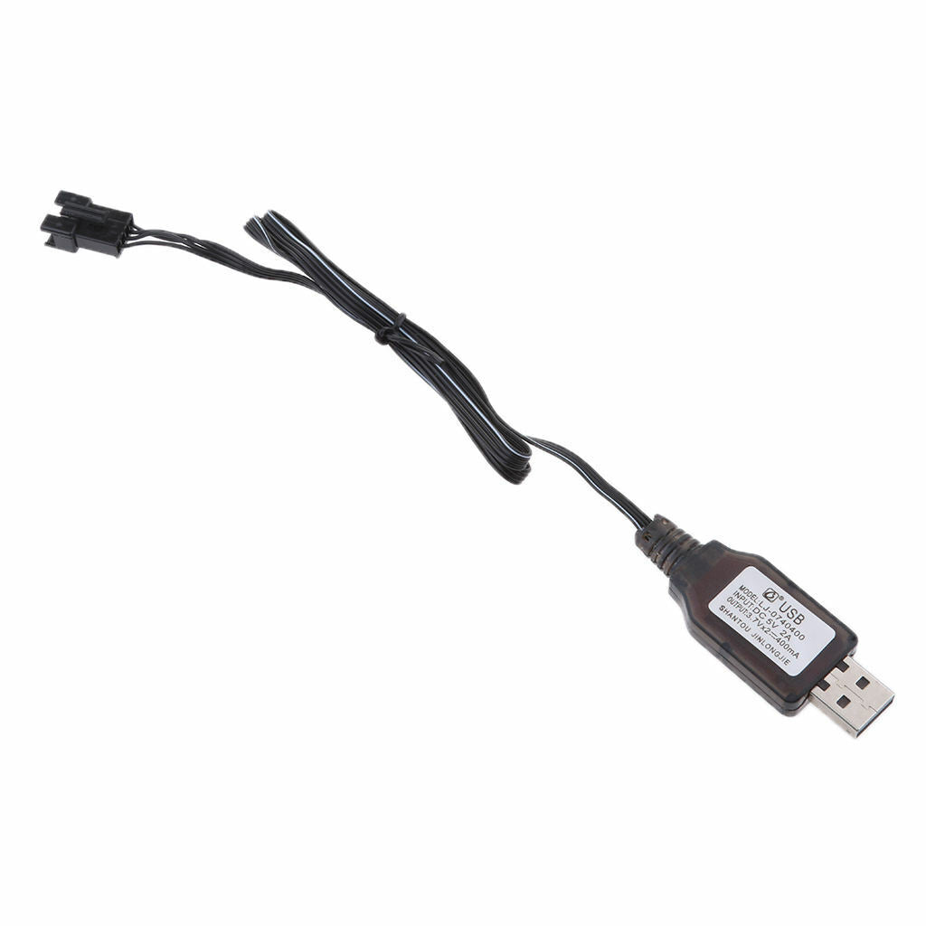 Black Plastic USB  To SM-4P Connector Fe Charging Cord For RC