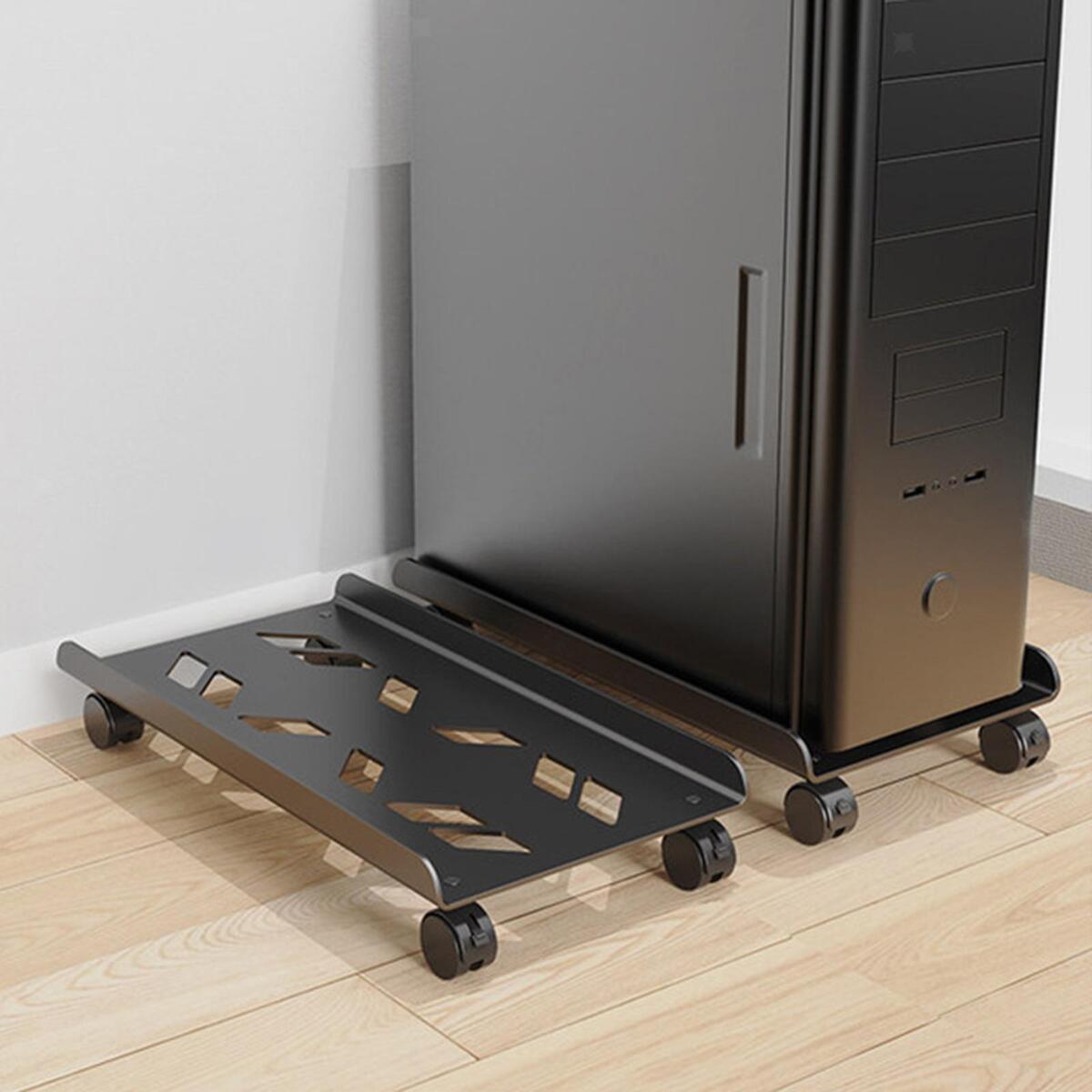 CPU Stand Fits for Most Computer Tower Mobile CPU Stand Computer Case Holder PC