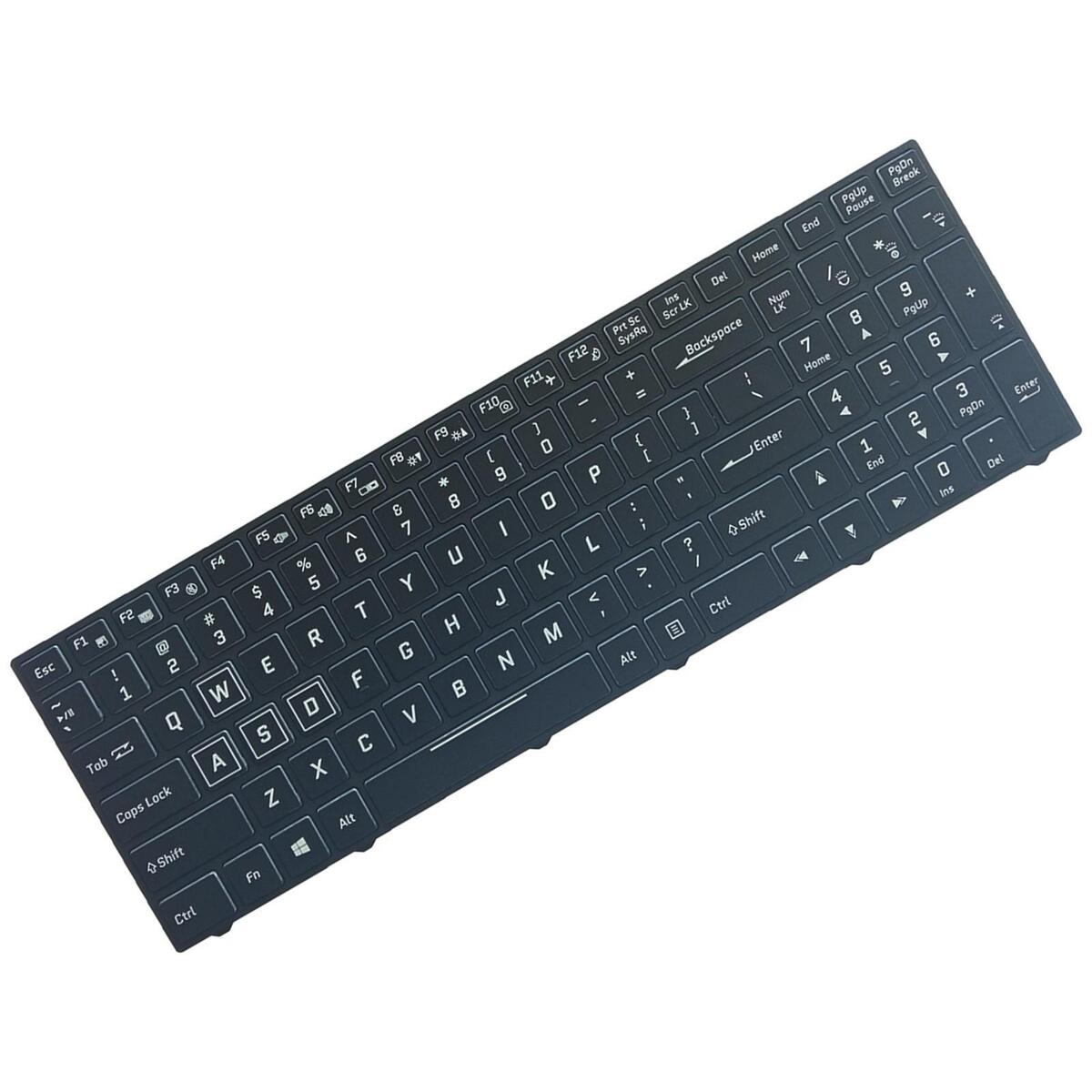 Laptop Keyboard, RGB Backlit English US for N850 N950 6-80-N85H3-191-1 ,Black