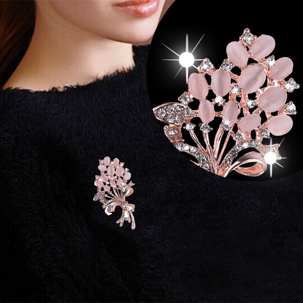 Bouquet Diamond Corsage Alloy Brooch Metal Brooch Exquisite Accessory
