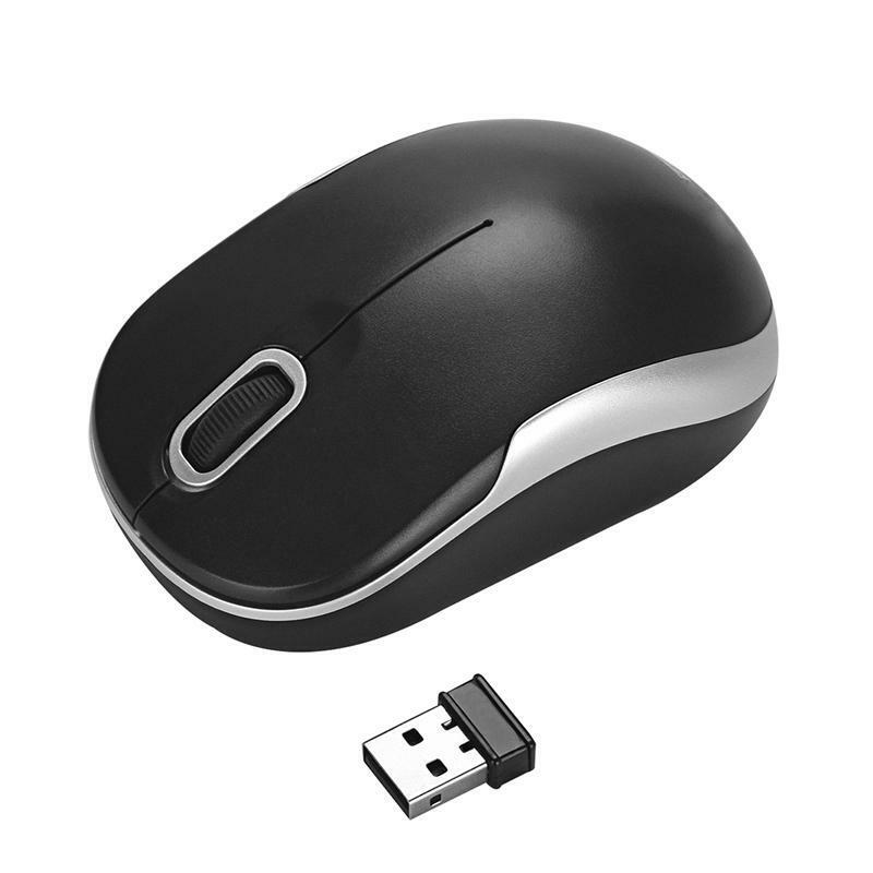 2.4G Wireless Auto-Link Optical Mouse With USB 2.0 Receiver For Desktop Laptop