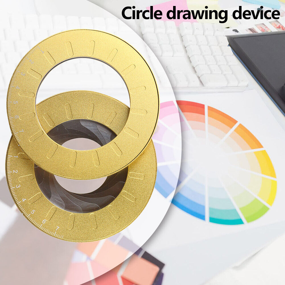 Adjustable Circle Drawing Ruler Tool Measuring Drawing Circular Compass