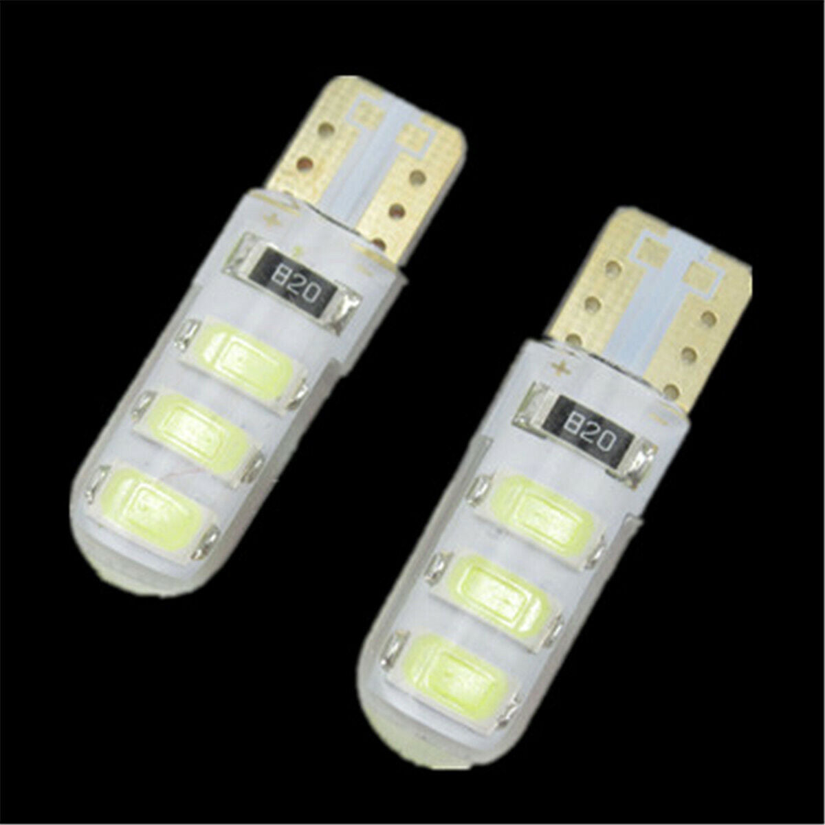 2PCS Auto LED Light T10B 6SMD White Color Light Bulb 5630 Car Turn Signal Light