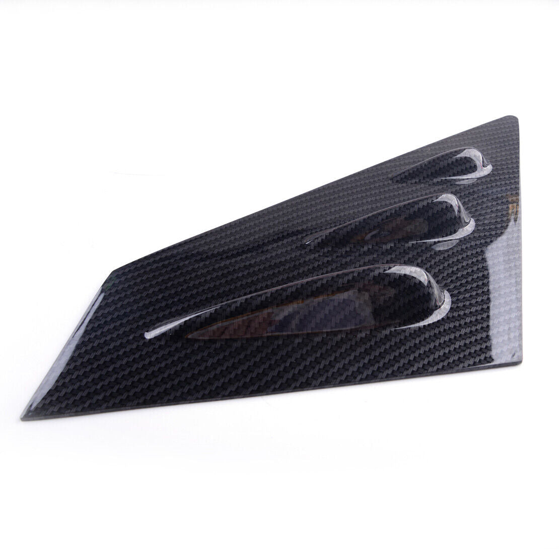 Carbon Fiber ABS Side Window Louvers Scoop Cover Vent Fit For Subaru WRX STI