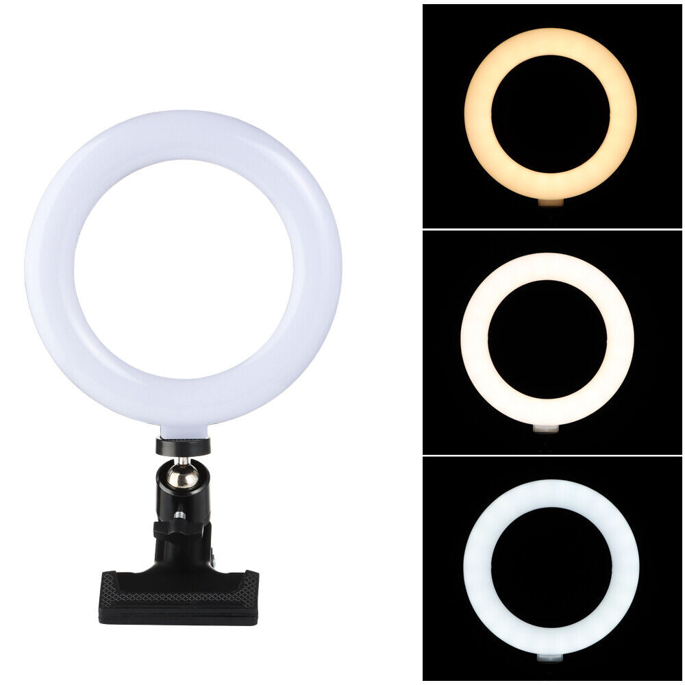 Selfie Ring Light Video Conference Lighting Kit Laptop Computer Monitor