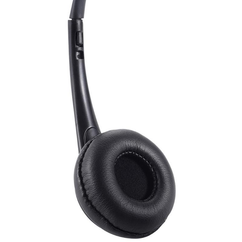 Adjustable Headset with Noise Reduction Microphone For Computers Laptop PC