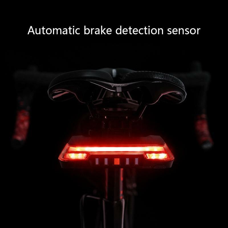 Rechargeable Taillight for MTB Road Bike, LED Light w/ Wireless Remote Control