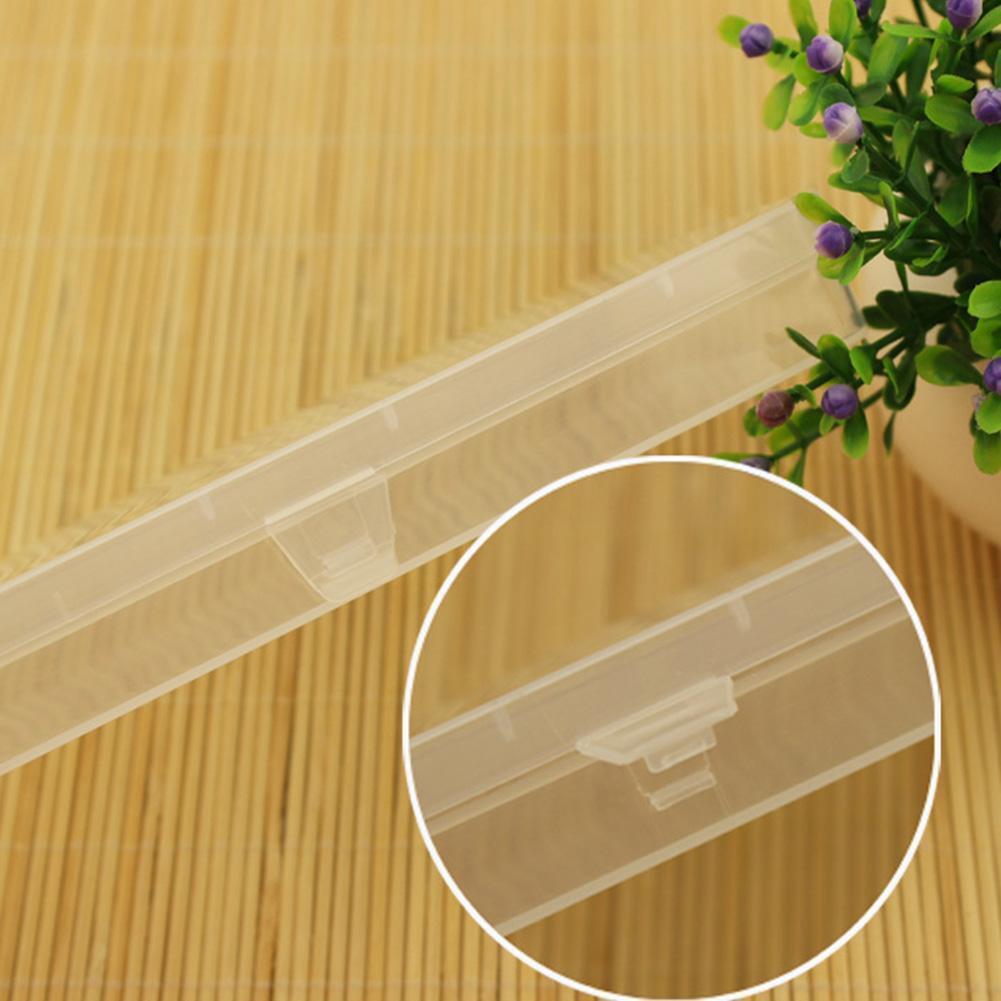Transparent Plastic Storage Box Square Jewelry Parts Multi Functional Case