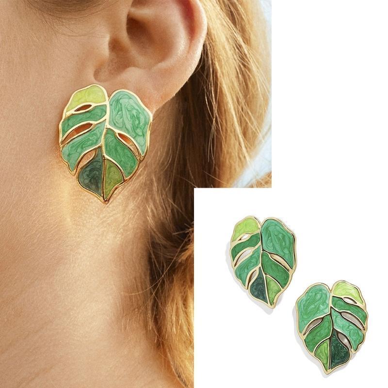 Leaves Shape Earrings Hypoallergenic Earrings Jewelry Christmas Gift for Women