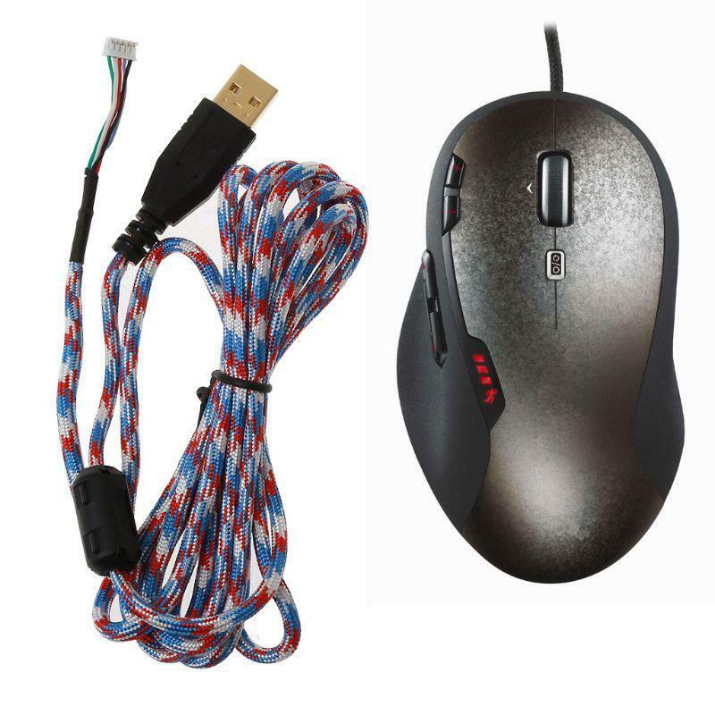 Umbrella Rope Mouse Cables Soft Durable Wire For logitech G500 G500S Mouse