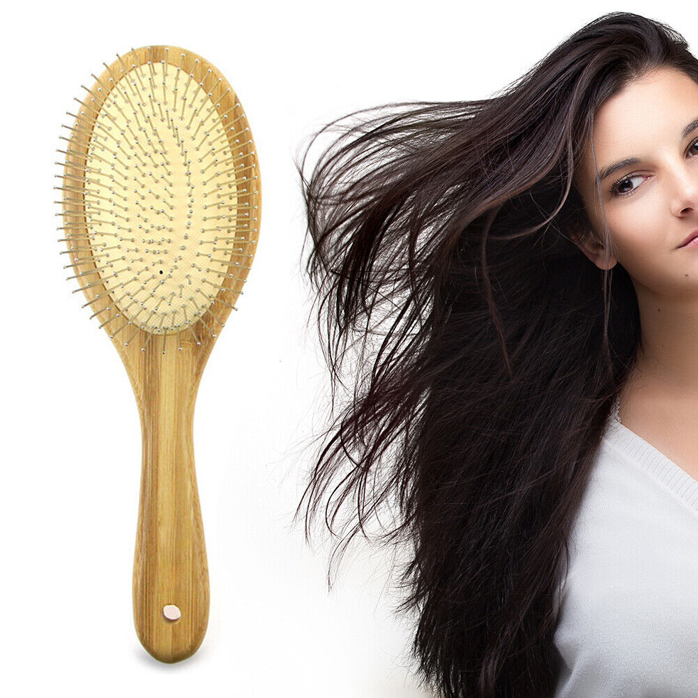 Bamboo Airbag Comb Massage Hairbrush Anti-skid Breathable Soft Comb (B)