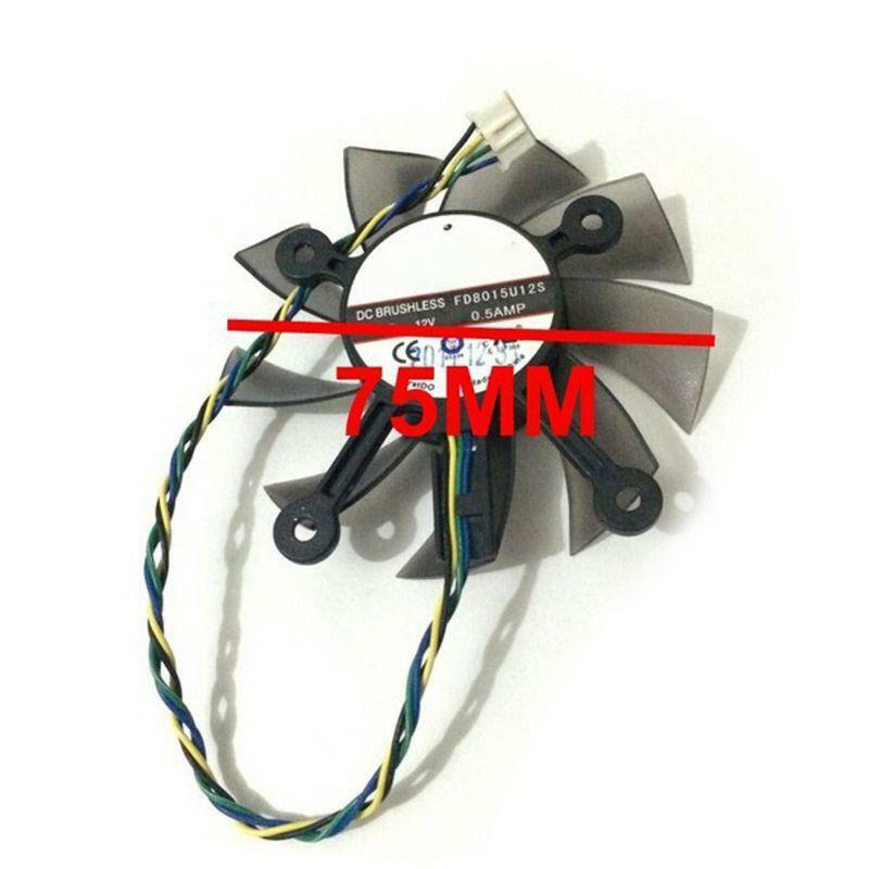 75MM FD8015U12S DC12V 0.5AMP 4PIN Cooler Fan For GTX 560 GTX550Ti HD7850 Video