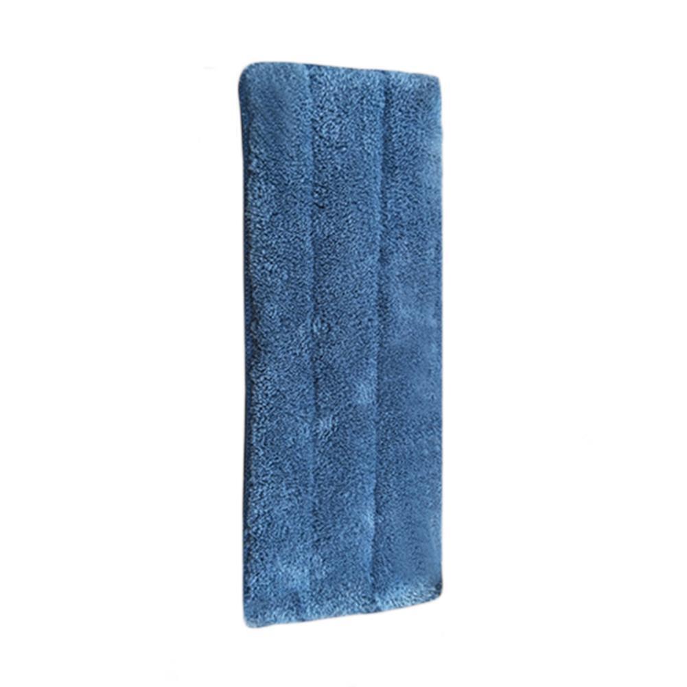 Coral Velvet Fiber Spray Mop Head Floor Cleaning Replace Mop Cloth (Blue)