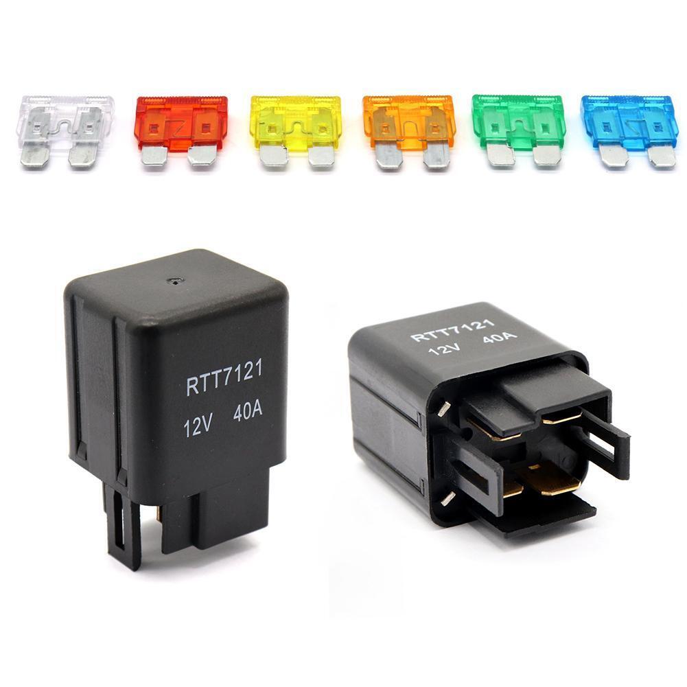 Universal 12V Car Marine 6-Way Relay+ 6-Slot ATO/ATC Blade Fuse Holder Box
