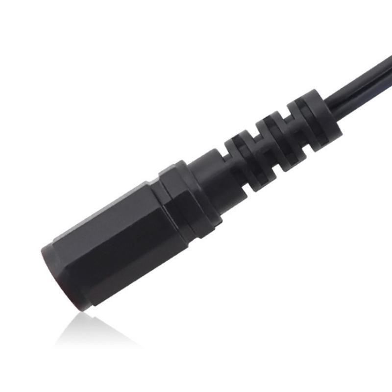 Black Safe  DC 5.5X2.1 Male to Female Extension Cord  for  Notebook Computer