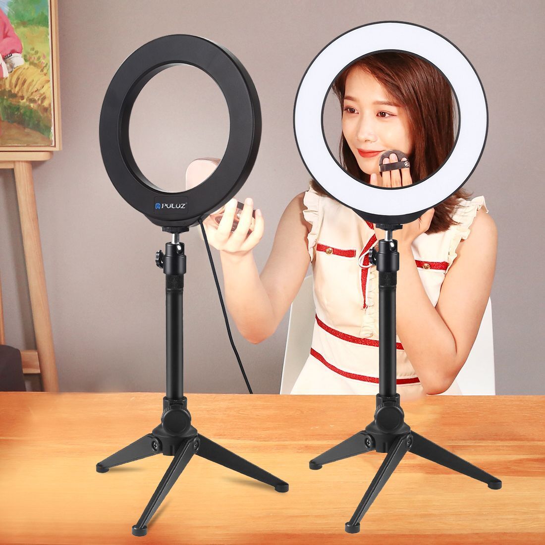 LED Selfie Ring Light Video Light RGBW Tripod Stand For YouTube Tik Tok