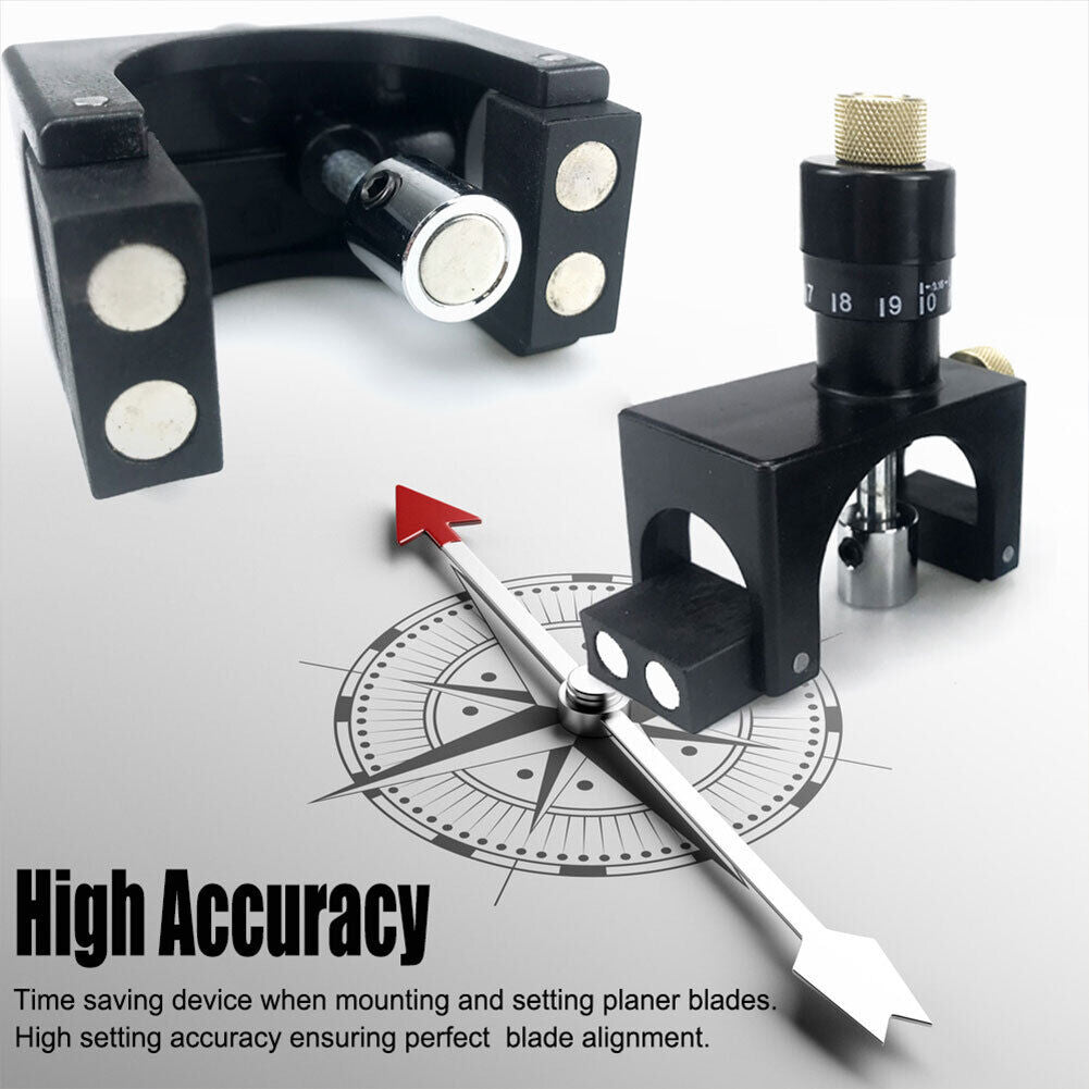 2pcs Calibrator Adjust Planer Blade Cutter Setting Jig Woodworking Tools