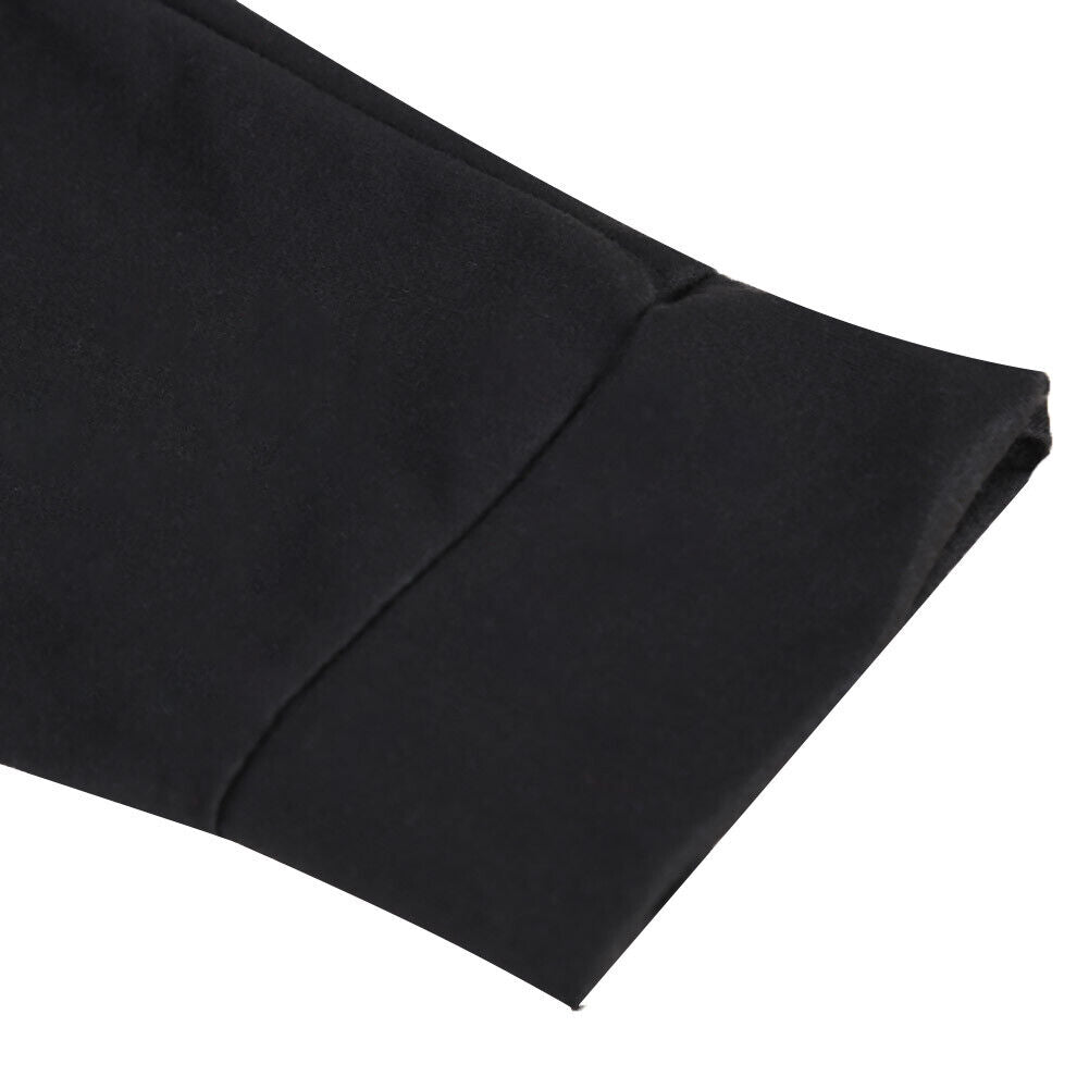 Men's Hooded long Sleeve Cloak Cardigan Outwear Casual Hoodies(Black)(3XL)-