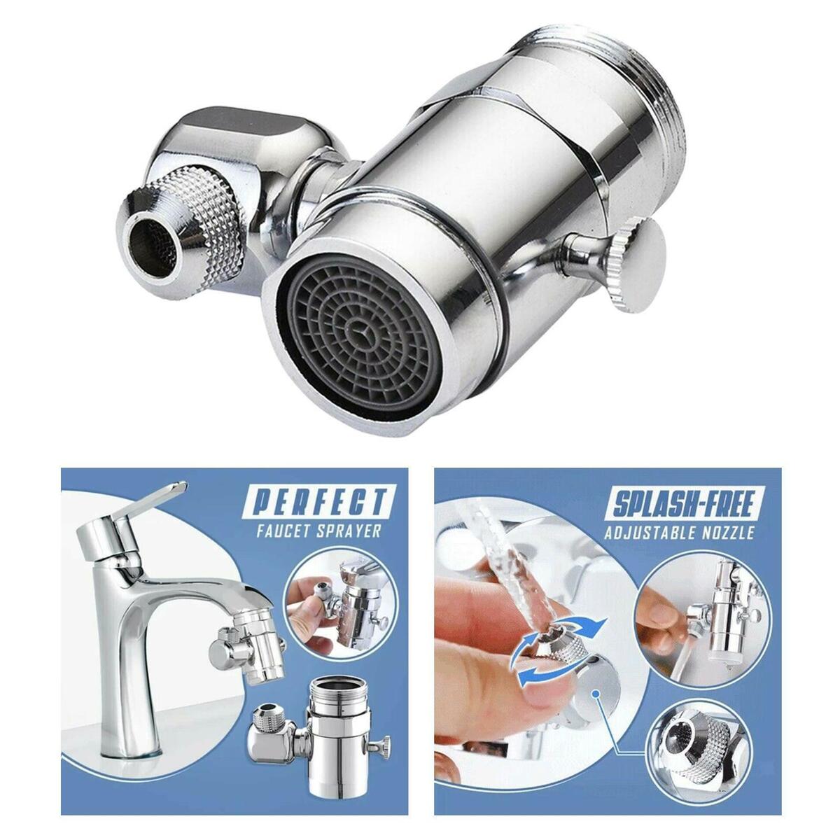 Stainless Steel Splash Filter Faucet Adjustable Nozzle for Wash Basin Tap