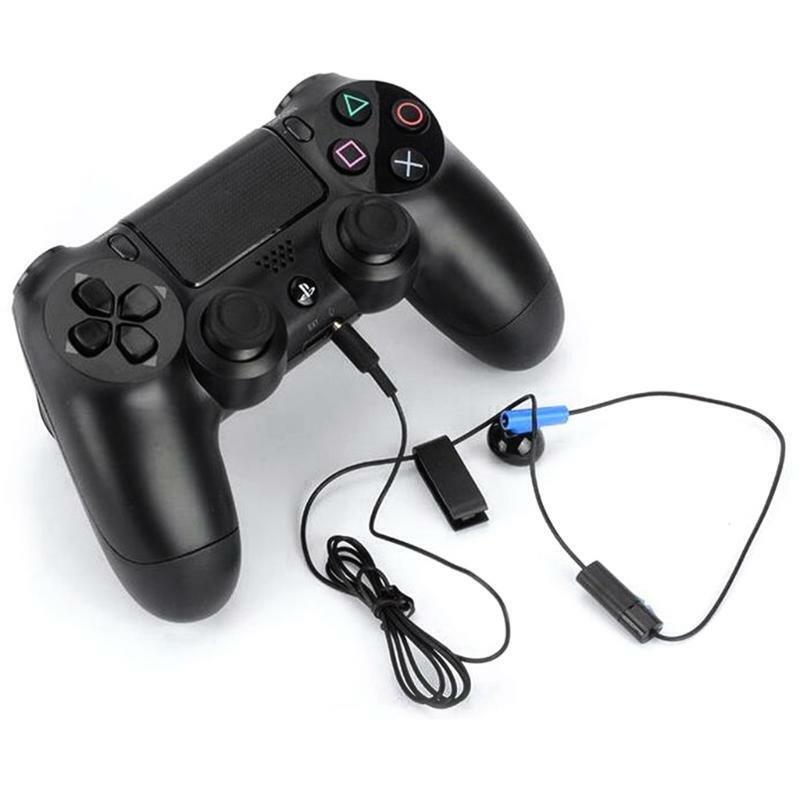 Gamepad Headset With Microphone Earpiece For PS4 Controller Earphones Earbuds