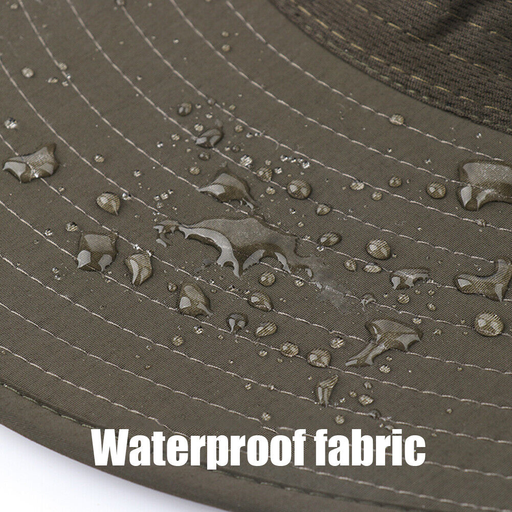 Fishing Sun Hat UV Protection Neck Cover Outdoor Sunshade Cap (Dark Grey)