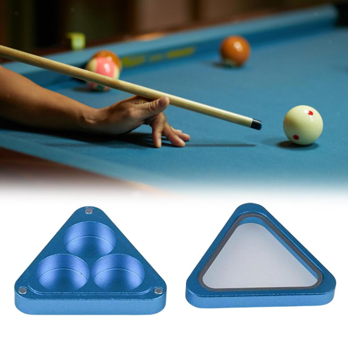 Triangle Metal Billiard Table Cue Chalk Holder for Billiard Lovers Accessory
